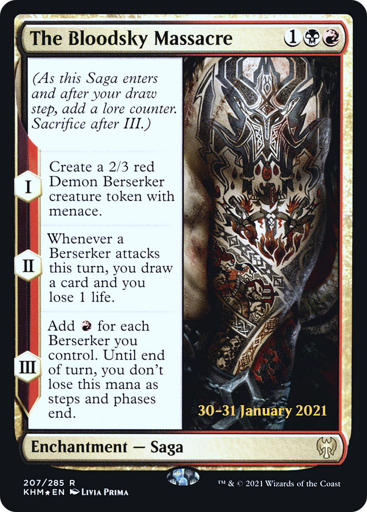 Image of The Bloodsky Massacre (PRE-207) - Kaldheim Promos Foil