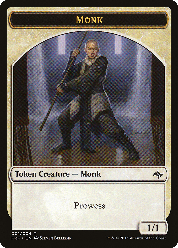 Image of Monk Token (FRF-001) - Fate Reforged Tokens