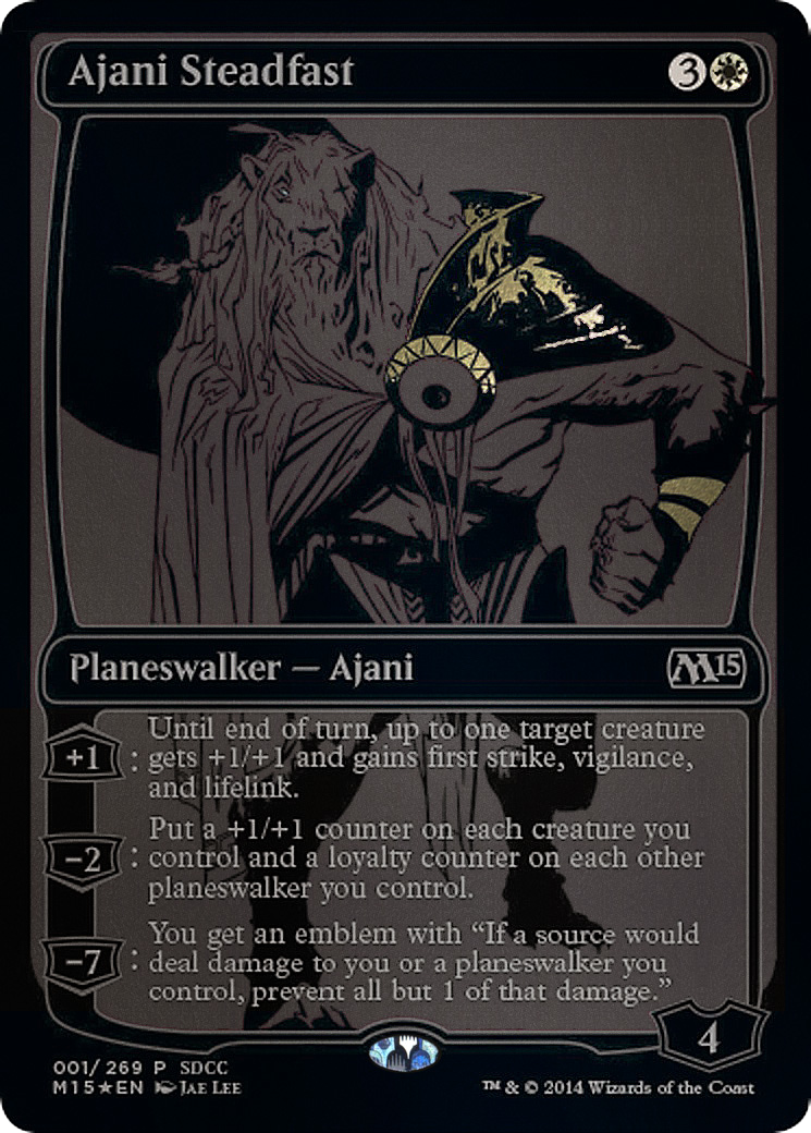 Image of Ajani Steadfast (SDCC 2014 Exclusive) (MEDIA-001) - San Diego Comic-Con 2014 Foil