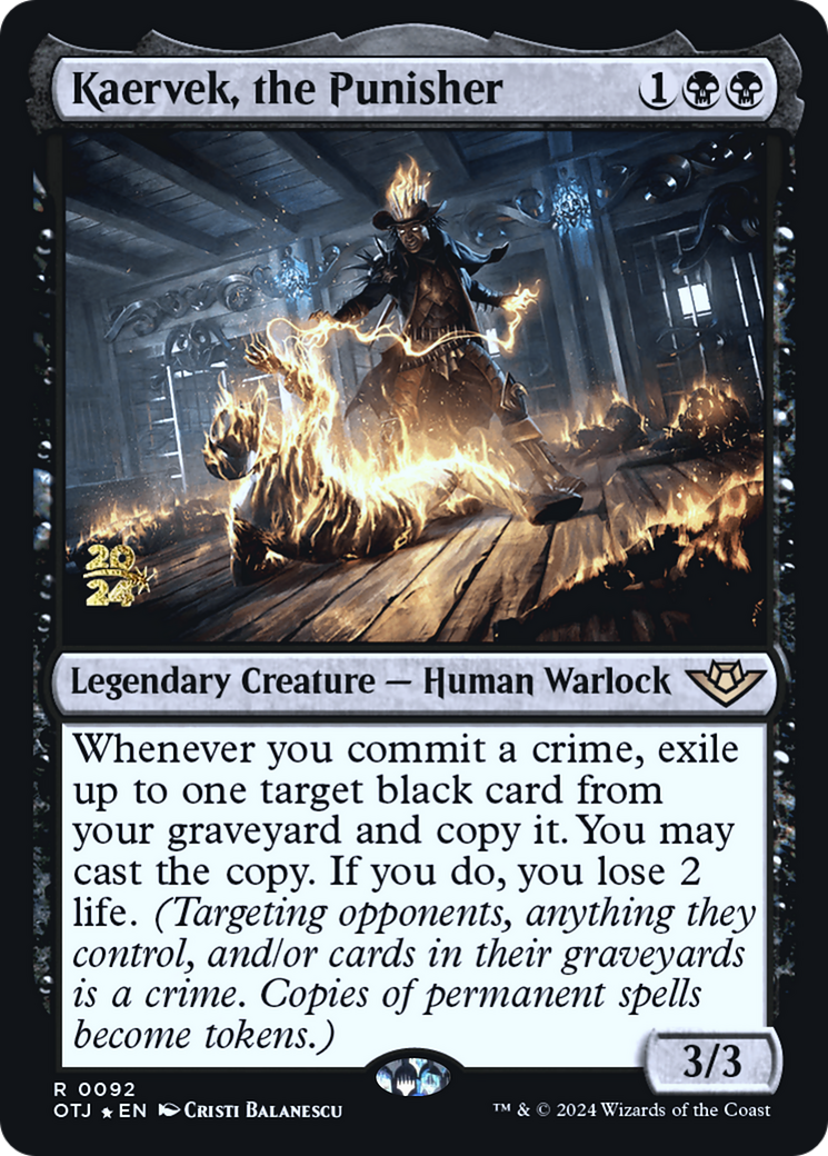 Image of Kaervek, the Punisher (PRE-092) - Outlaws of Thunder Junction Promos Foil