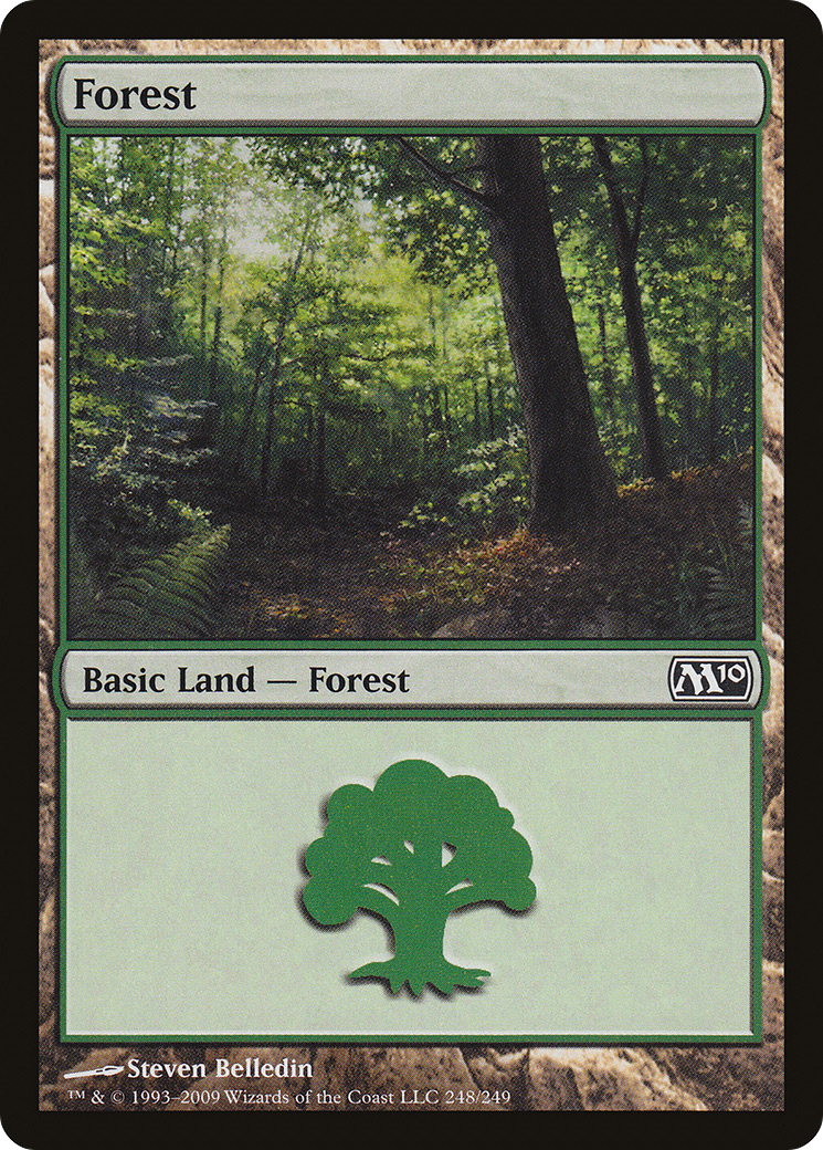 Image of Forest (248) (M10-248) - Magic 2010 Foil