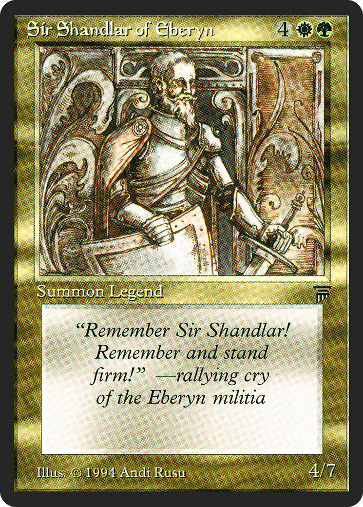 Image of Sir Shandlar of Eberyn (LEG-) - Legends