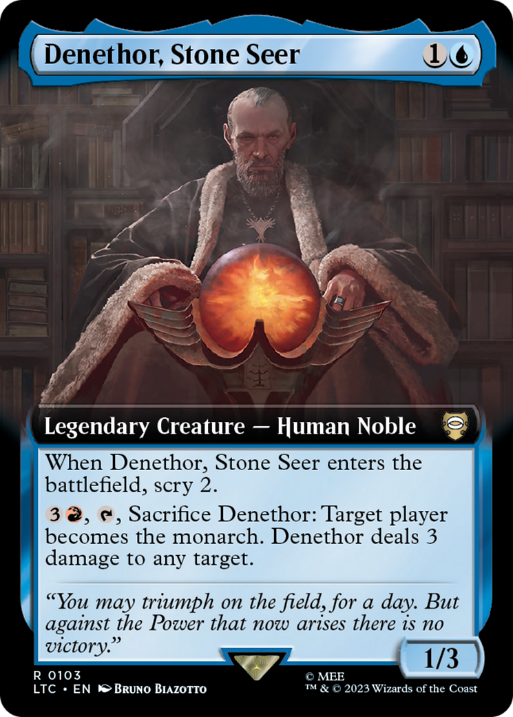 Image of Denethor, Stone Seer (Extended Art) (LTC-103) - Tales of Middle-earth Commander: (Extended Art)