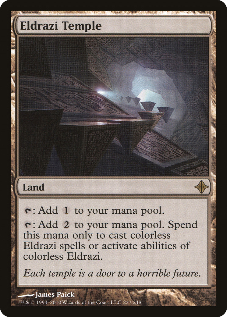 Image of Eldrazi Temple (ROE-227) - Rise of the Eldrazi Foil