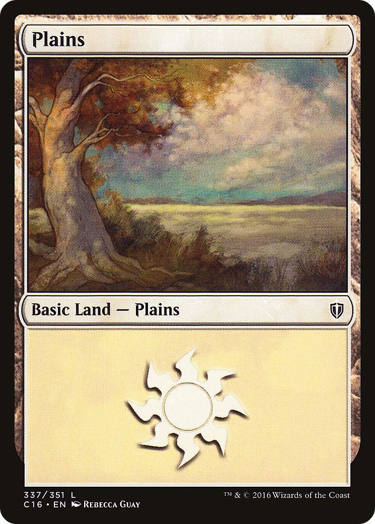 Image of Plains (337) (C16-337) - Commander 2016