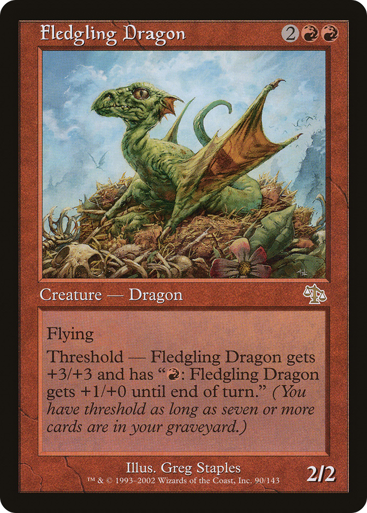 Image of Fledgling Dragon (JUD-090) - Judgment Foil