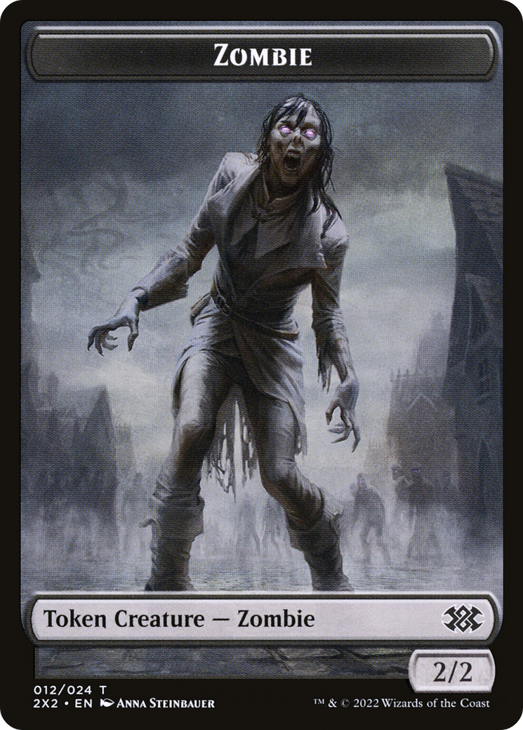 Image of Zombie (T2X2-012) - Double Masters 2022 Tokens Foil