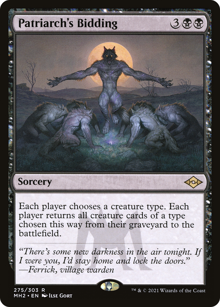 Image of Patriarch's Bidding (MH2-275) - Modern Horizons 2 Etched Foil