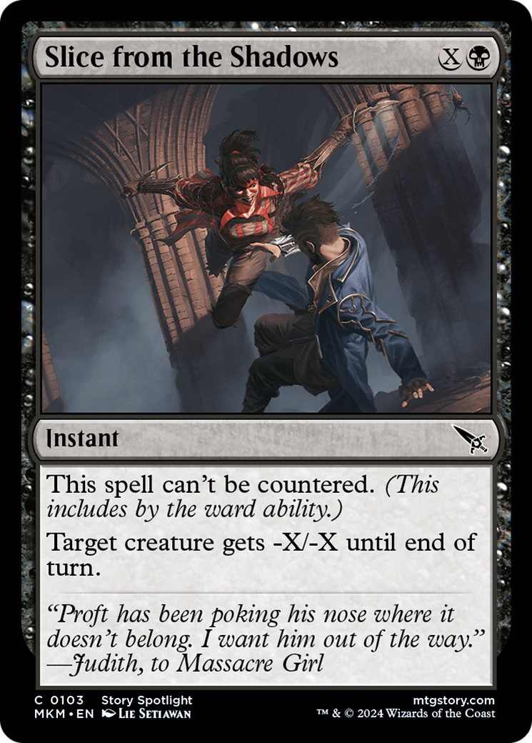 Image of Slice from the Shadows (MKM-103) - Murders at Karlov Manor Foil