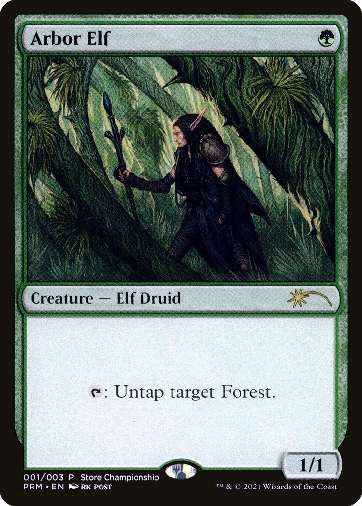 Image of Arbor Elf (PWP21-001) - Wizards Play Network 2021 Foil