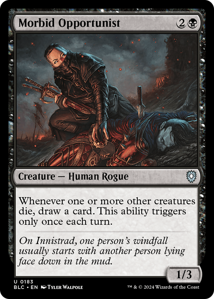 Image of Morbid Opportunist (BLC-183) - Bloomburrow Commander