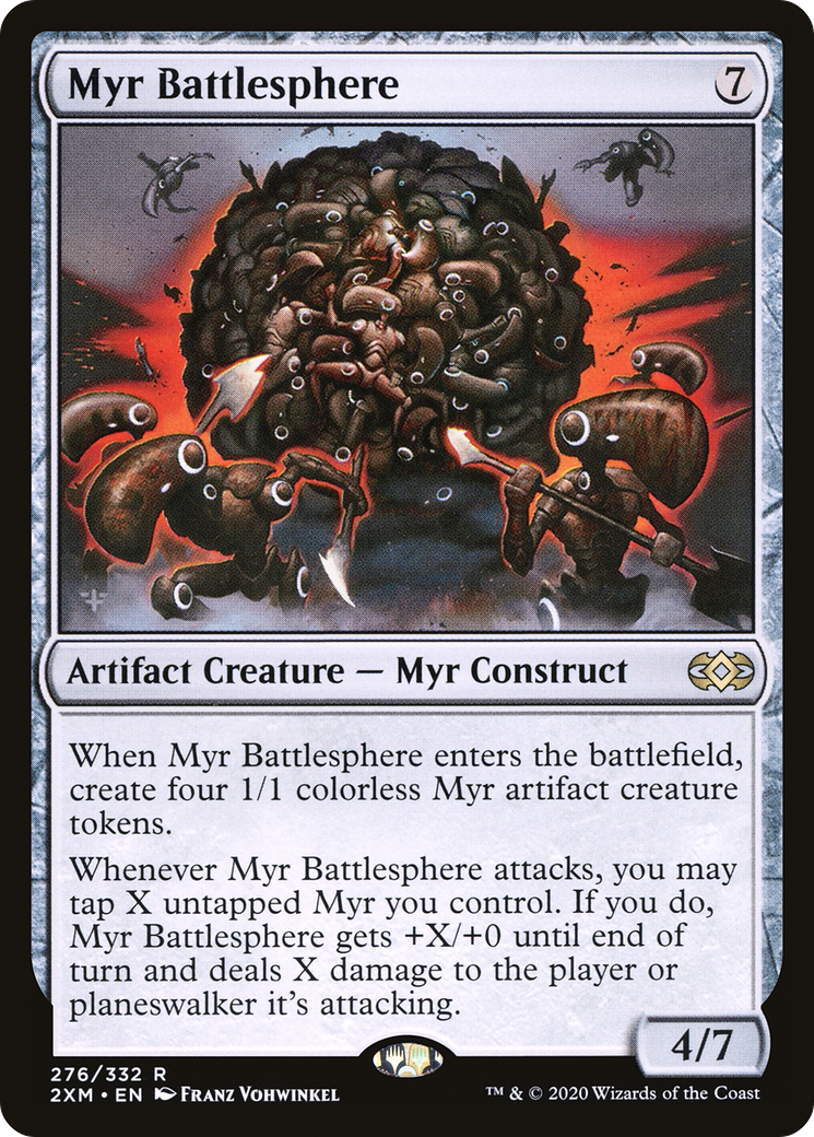Image of Myr Battlesphere (2XM-276) - Double Masters Foil