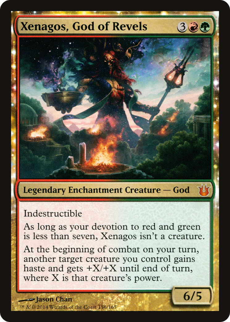 Image of Xenagos, God of Revels (BNG-156) - Born of the Gods: (enchantment) Foil