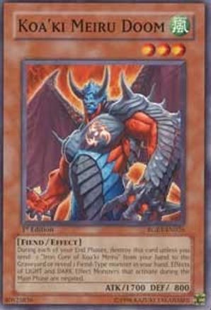 Image of Koa'ki Meiru Doom (RGBT-EN026) - Raging Battle 1st Edition