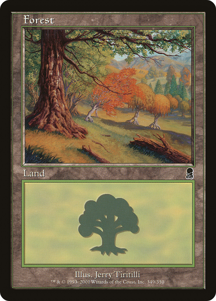 Image of Forest (349) (ODY-349) - Odyssey Foil