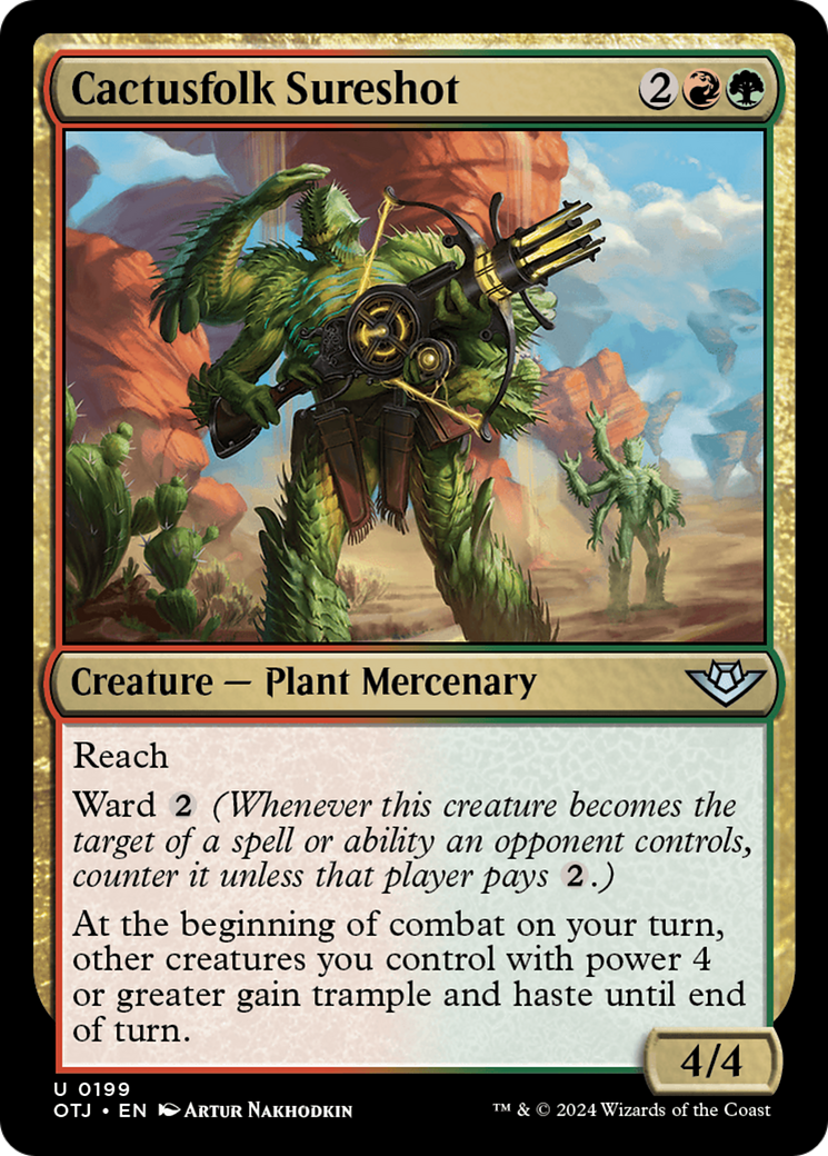 Image of Cactusfolk Sureshot (OTJ-199) - Outlaws of Thunder Junction Foil
