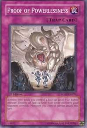 Image of Proof of Powerlessness (RGBT-EN076) - Raging Battle 1st Edition