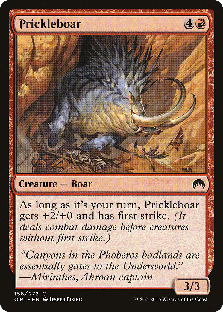 Image of Prickleboar (ORI-158) - Magic Origins Foil