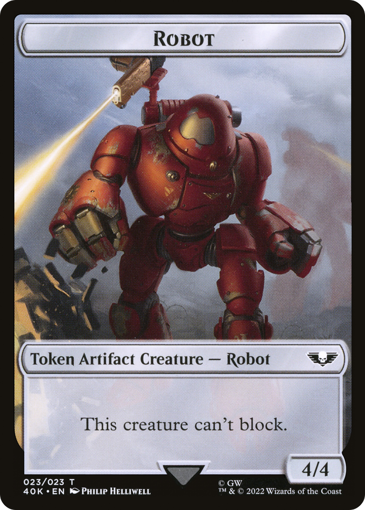 Image of Robot (T40K-023) - Warhammer 40,000 Tokens
