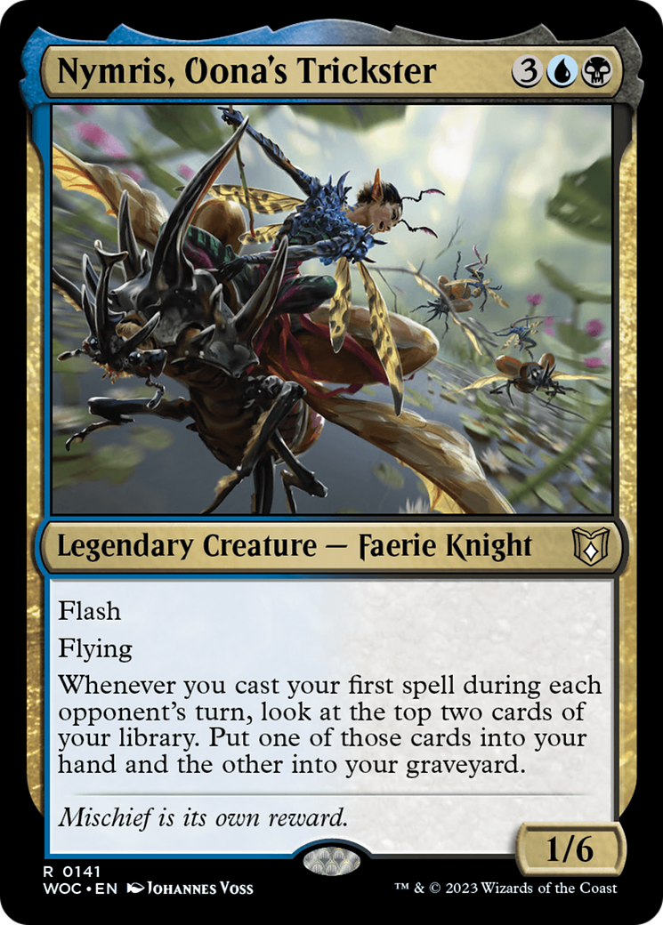 Image of Nymris, Oona's Trickster (WOC-141) - Wilds of Eldraine Commander