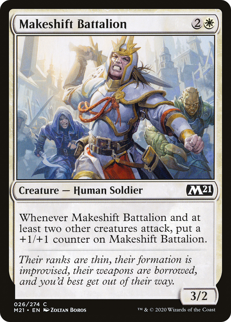 Image of Makeshift Battalion (M21-026) - Core Set 2021 Foil