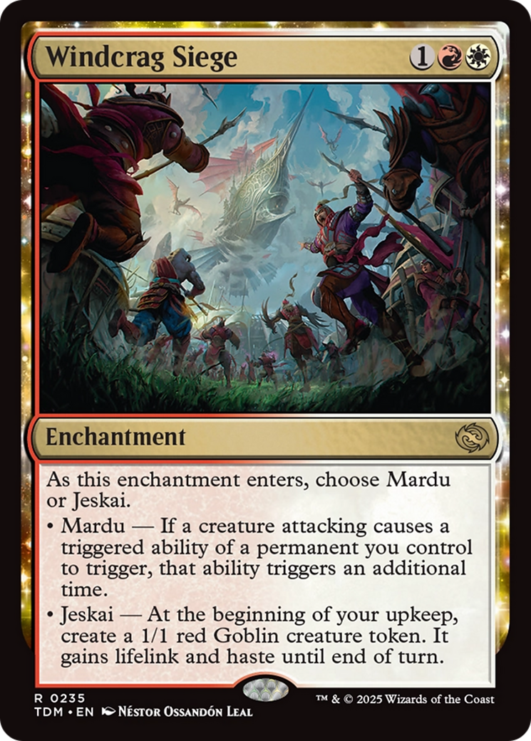 Image of Windcrag Siege (TDM-235) - Tarkir: Dragonstorm: (enchantment)