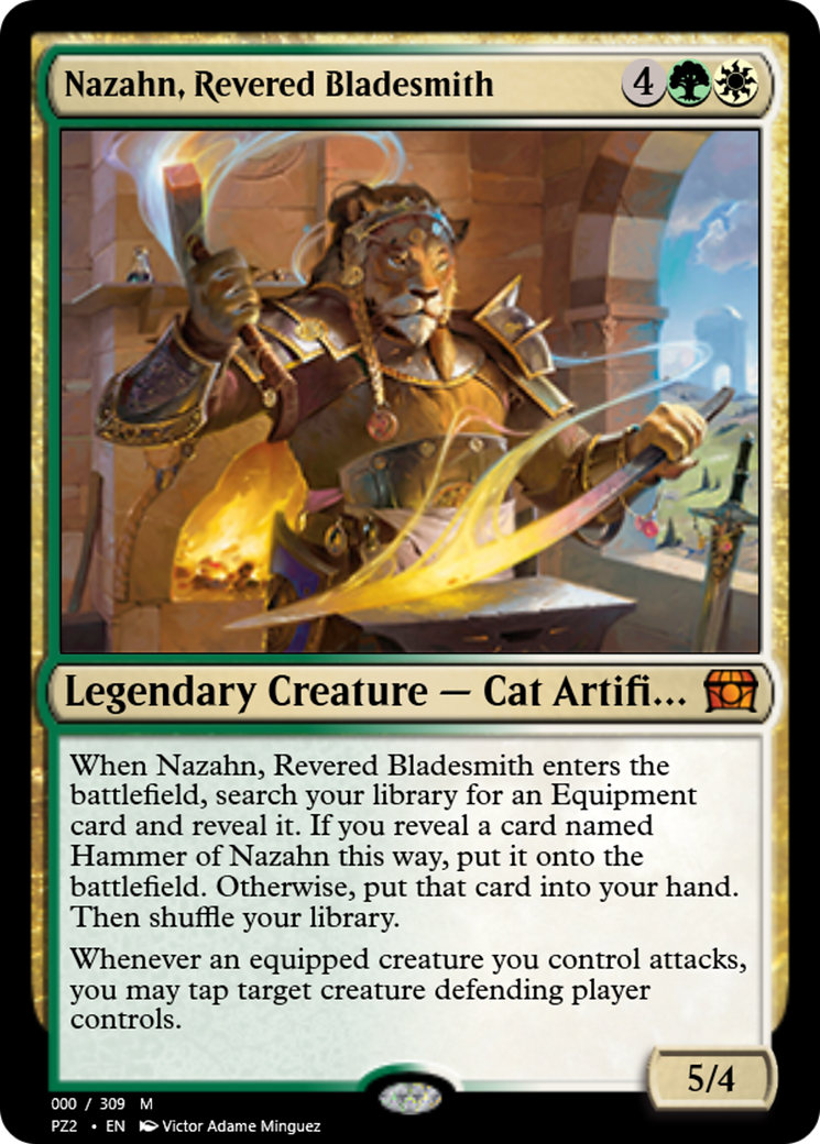 Image of Nazahn, Revered Bladesmith (PZ2-65771) - Treasure Chest Foil