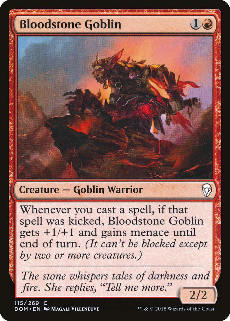 Image of Bloodstone Goblin (DOM-115) - Dominaria Foil