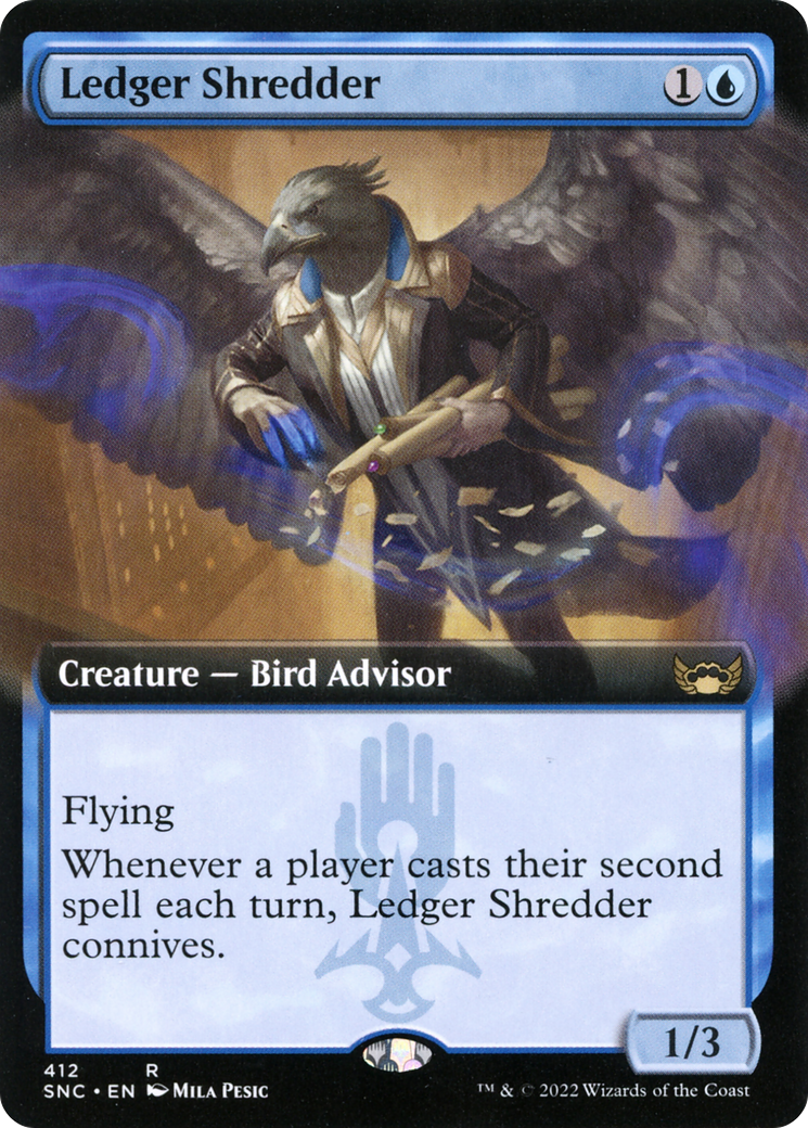 Image of Ledger Shredder (Extended Art) (SNC-412) - Streets of New Capenna: (Extended Art) Foil