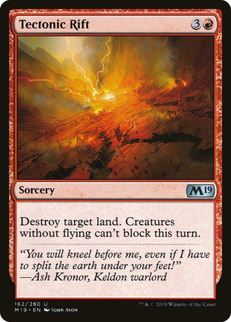 Image of Tectonic Rift (M19-162) - Core Set 2019 Foil