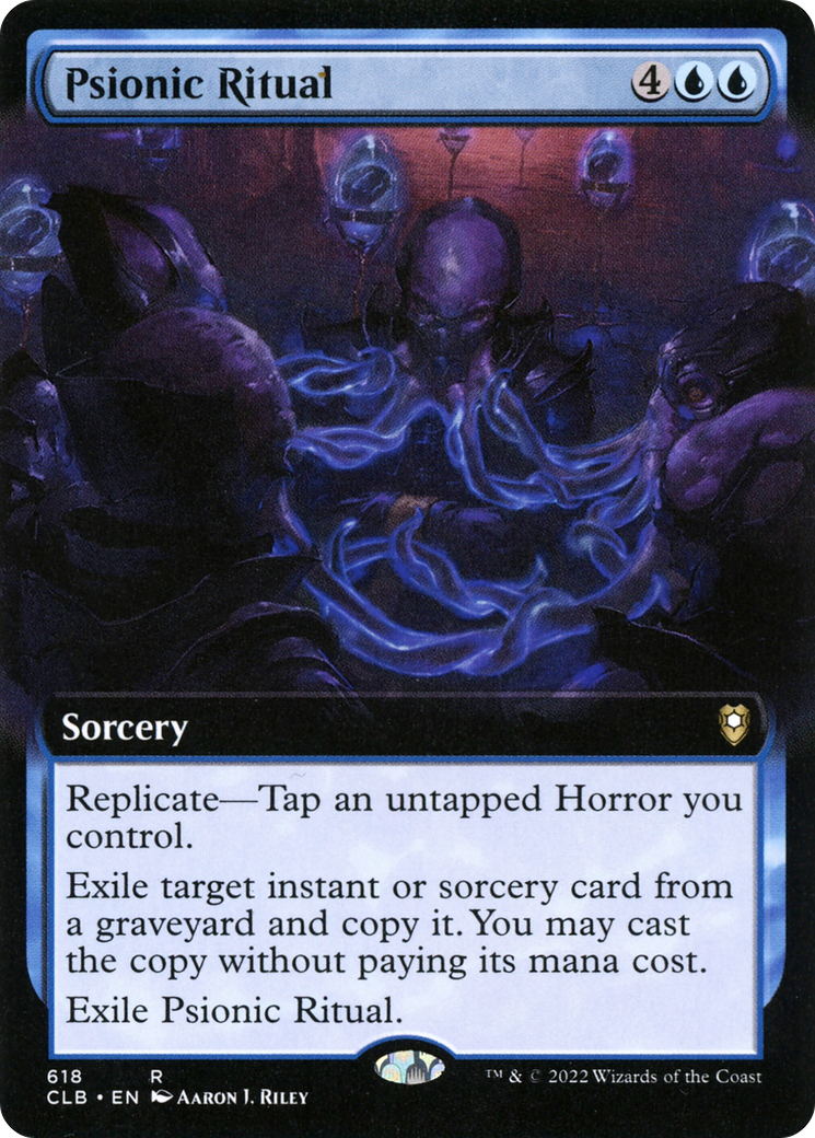 Image of Psionic Ritual (Extended Art) (CLB-618) - Commander Legends: Battle for Baldur's Gate: (Extended Art)