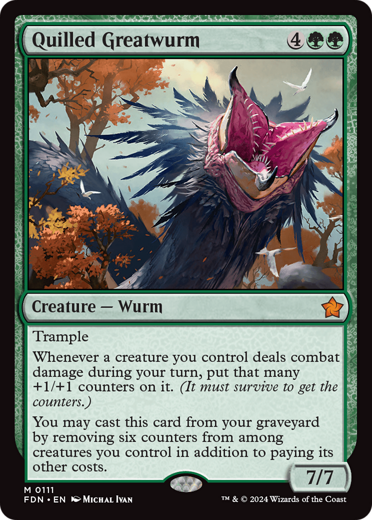 Image of Quilled Greatwurm (FDN-111) - Foundations