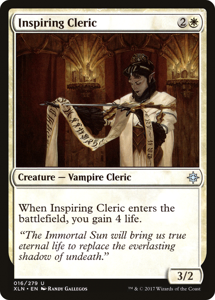 Image of Inspiring Cleric (XLN-016) - Ixalan