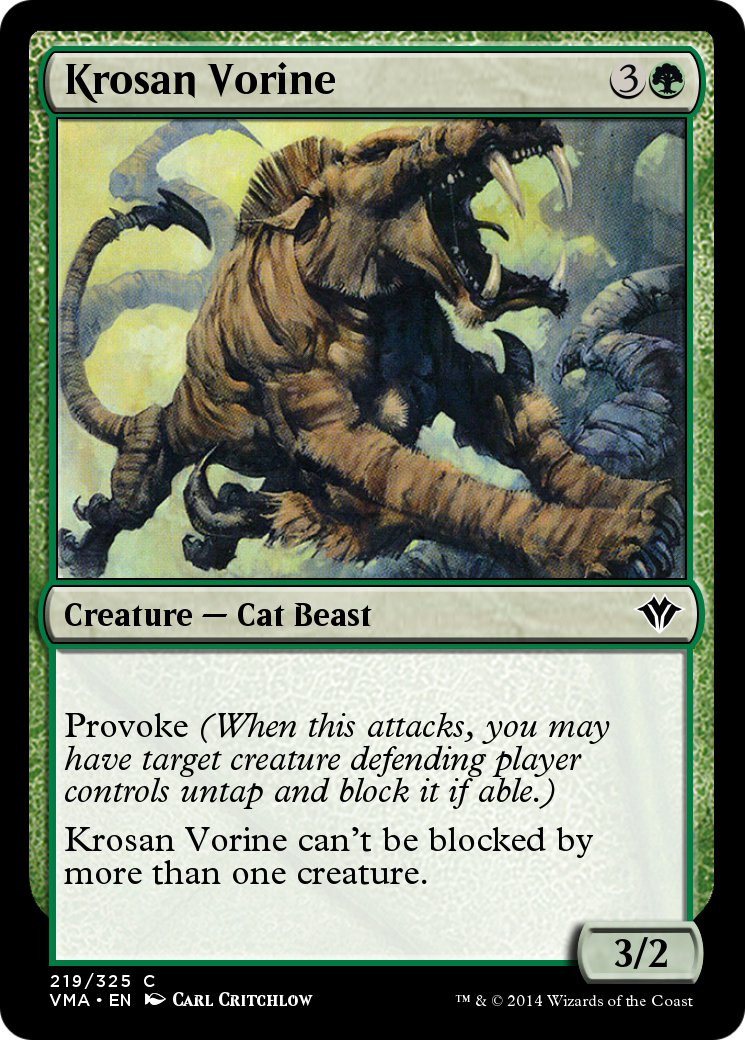 Image of Krosan Vorine (VMA-219) - Vintage Masters Foil