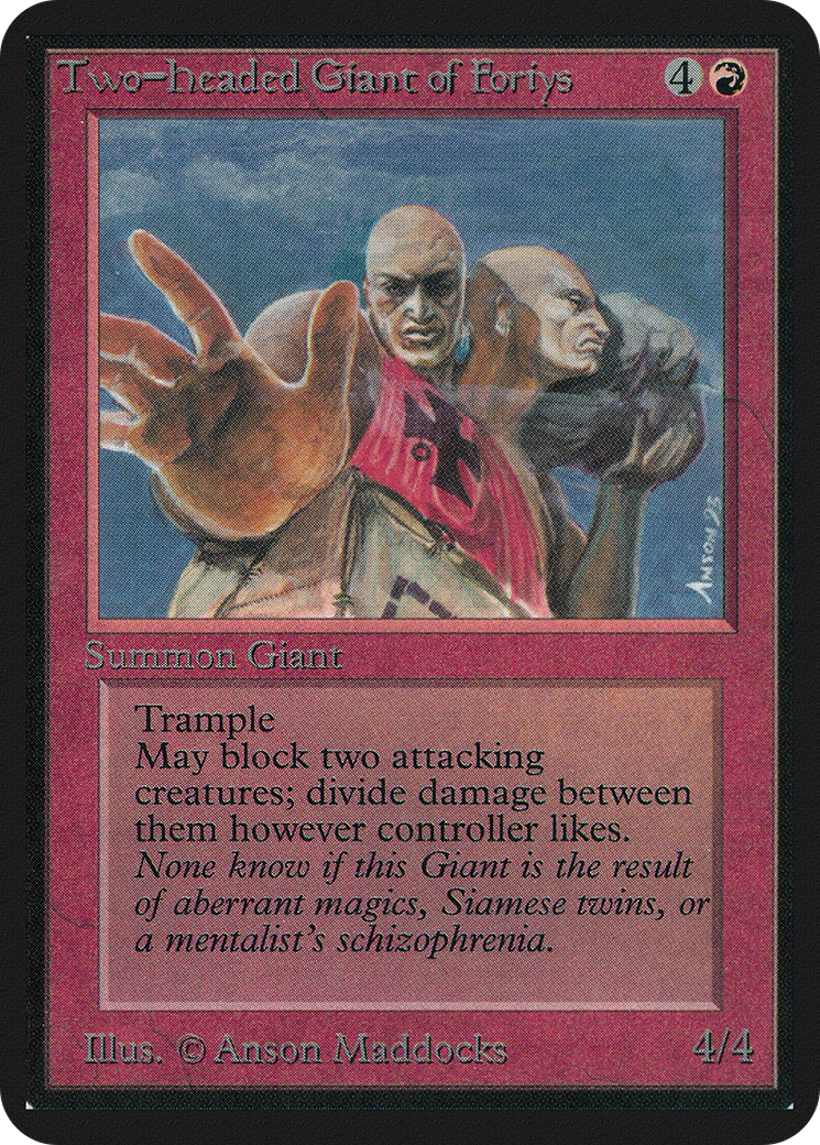 Image of Two-Headed Giant of Foriys (LEA-) - Limited Edition Alpha