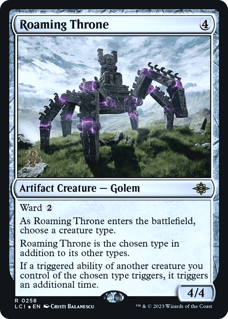 Image of Roaming Throne (PRE-258) - The Lost Caverns of Ixalan Promos Foil