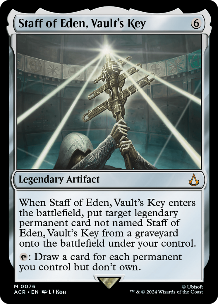 Image of Staff of Eden, Vault's Key (ACR-076) - Assassin's Creed