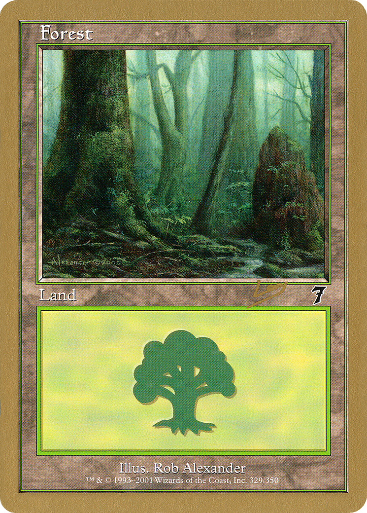 Image of Forest (329) - 2002 Raphael Levy (7ED) (WCD-) - World Championship Decks 2002