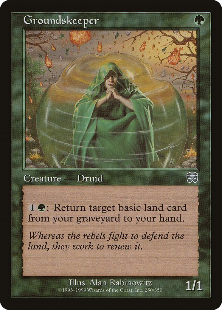 Image of Groundskeeper (MMQ-250) - Mercadian Masques Foil