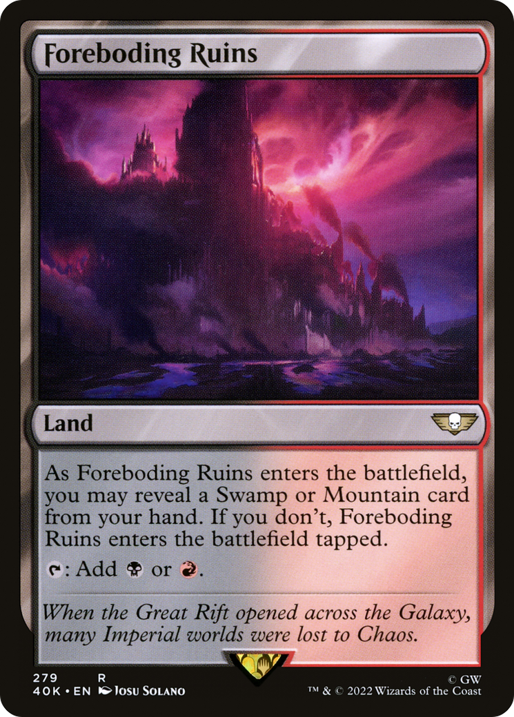 Image of Foreboding Ruins (40K-279) - Warhammer 40,000 Commander