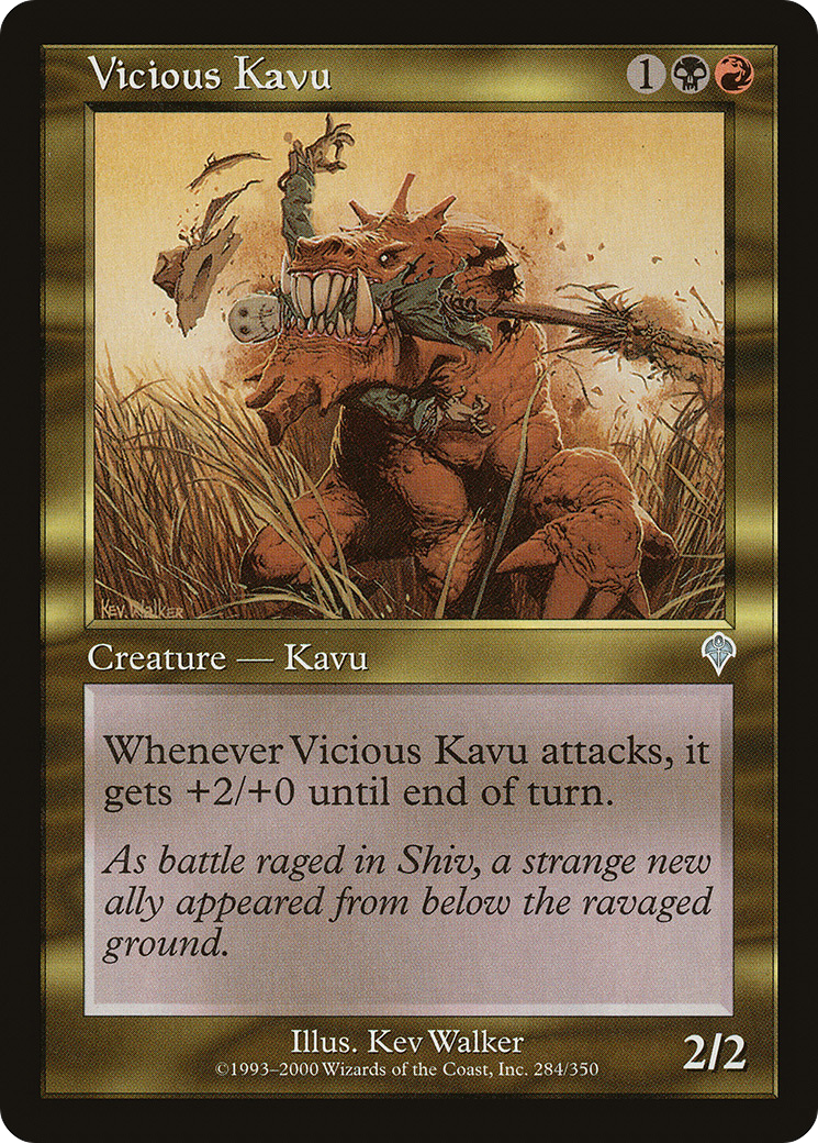 Image of Vicious Kavu (INV-284) - Invasion Foil
