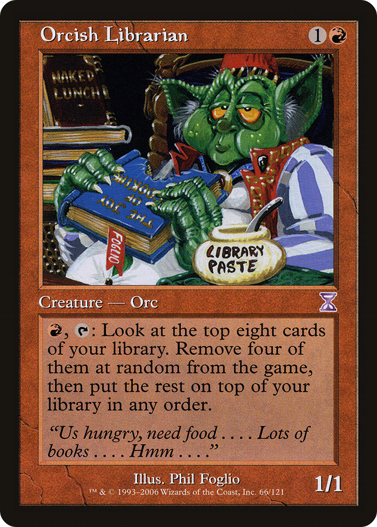 Image of Orcish Librarian (TSB-066) - Time Spiral Timeshifted Foil
