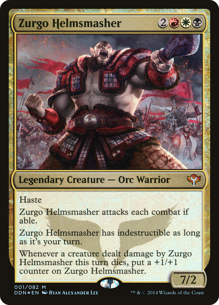 Image of Zurgo Helmsmasher (DDN-001) - Duel Decks: Speed vs. Cunning Foil