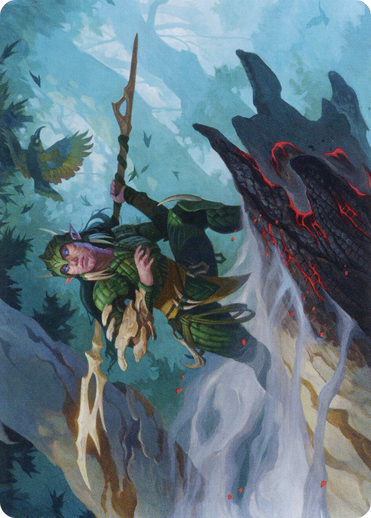 Image of Gwenna, Eyes of Gaea // Gwenna, Eyes of Gaea (ABRO-025) - The Brothers' War Art Series (Borderless) Foil