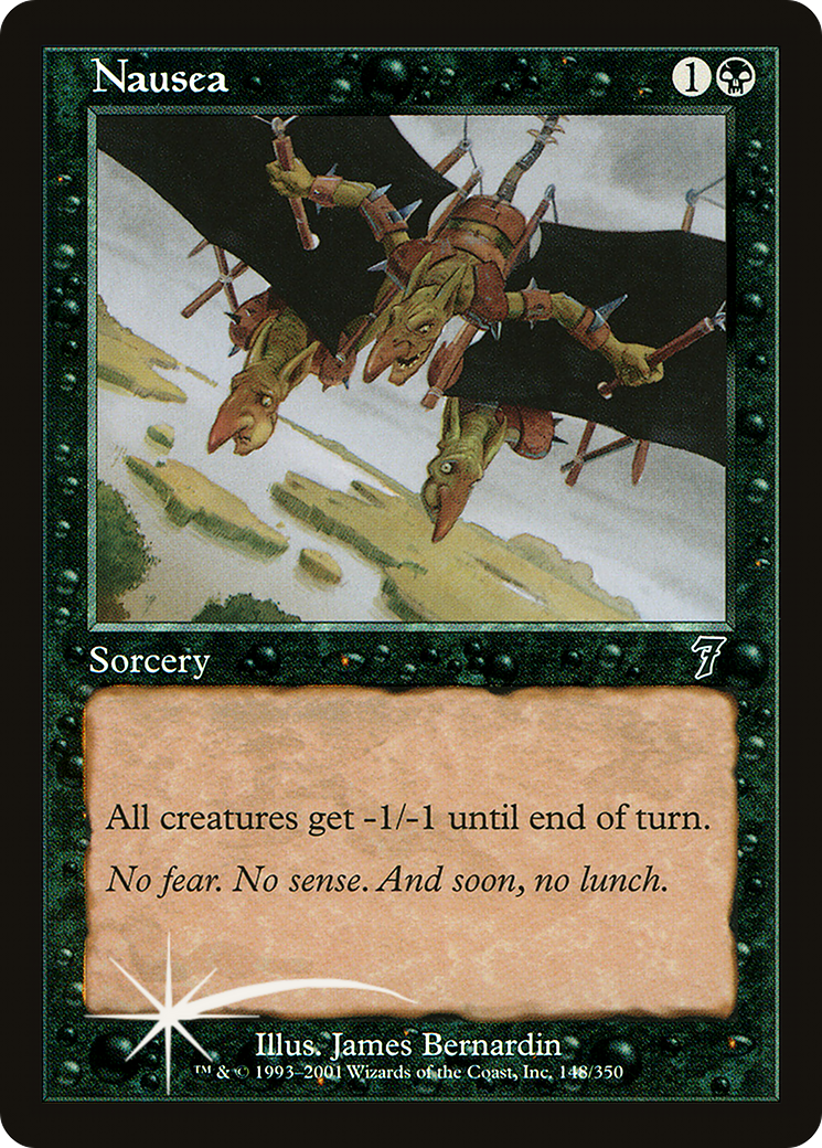Image of Nausea (7ED-148) - 7th Edition Foil