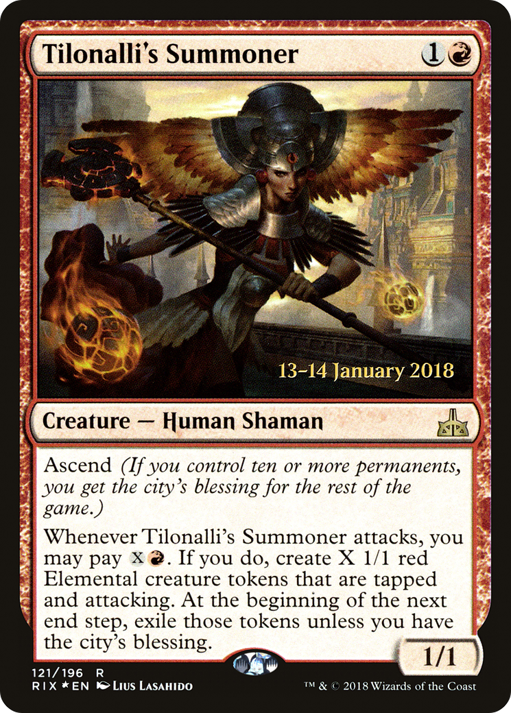 Image of Tilonalli's Summoner (PRE-121) - Rivals of Ixalan Promos Foil