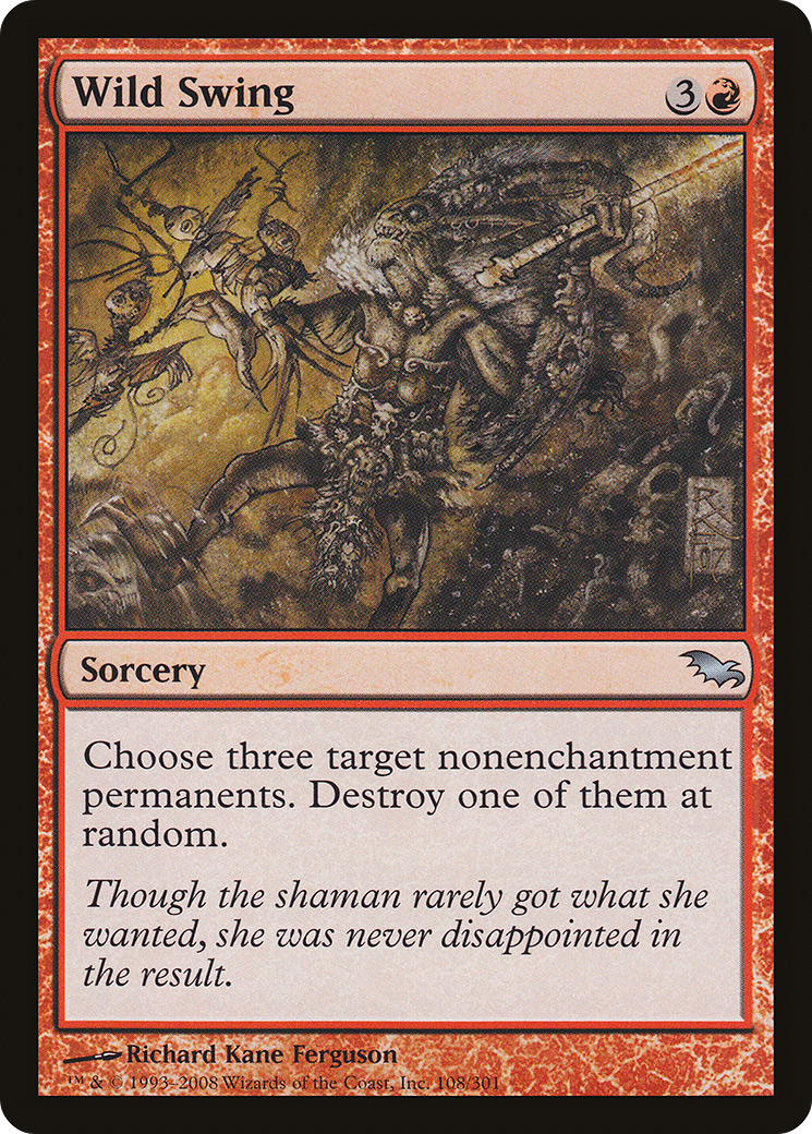 Image of Wild Swing (SHM-108) - Shadowmoor Foil
