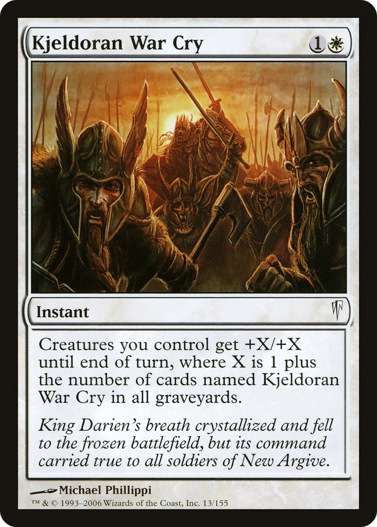 Image of Kjeldoran War Cry (CSP-013) - Coldsnap