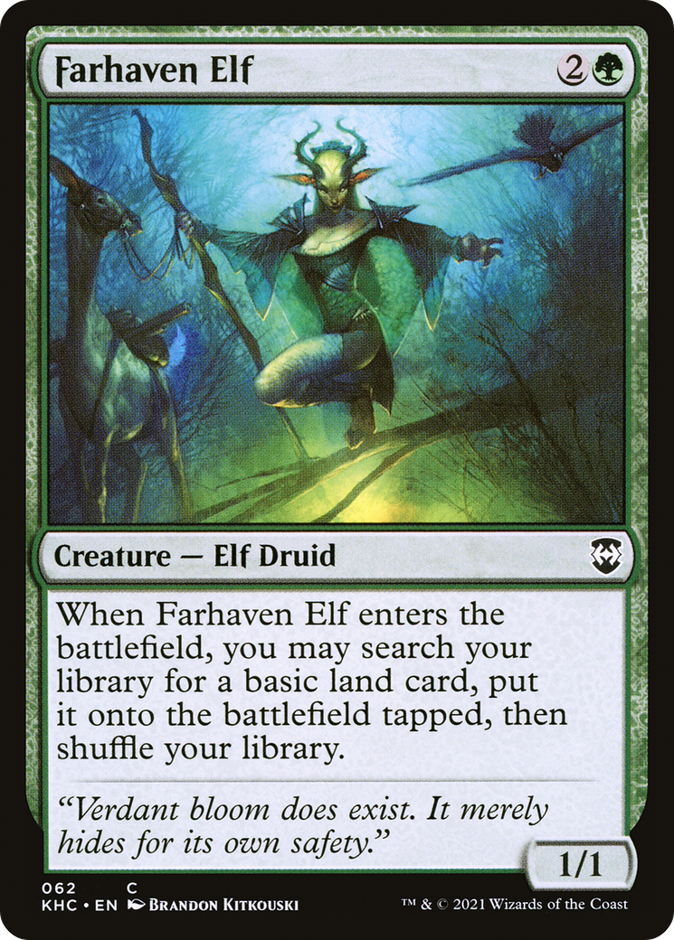 Image of Farhaven Elf (KHC-062) - Kaldheim Commander
