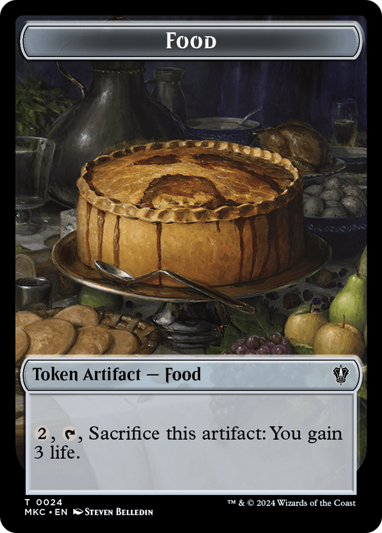 Image of Food (TMKC-024) - Murders at Karlov Manor Commander Tokens Foil